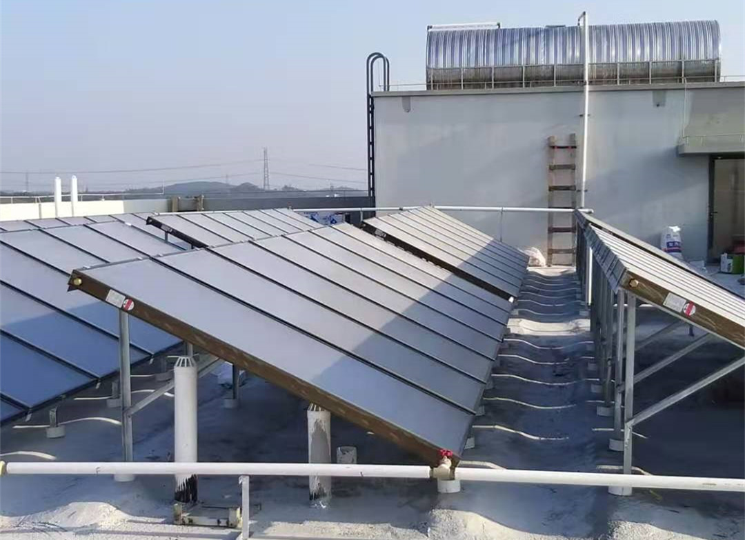 江门利安万家员工宿舍热水系统-- “双能合并”能力无限,太阳能+空气能联合